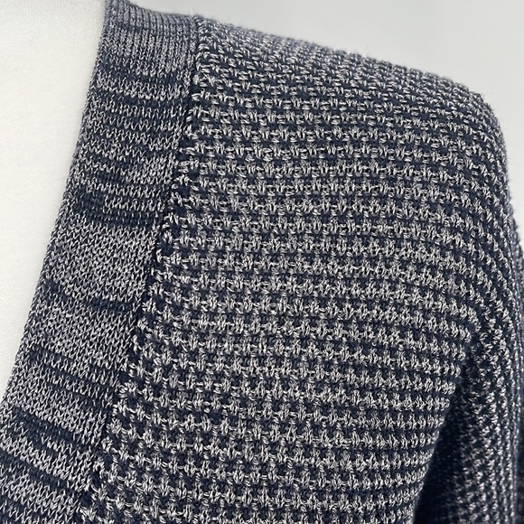 Vince Hand Knit Linen Blend Cardigan Sweater Black & Gray Women’s Size: Small - Picture 3 of 8